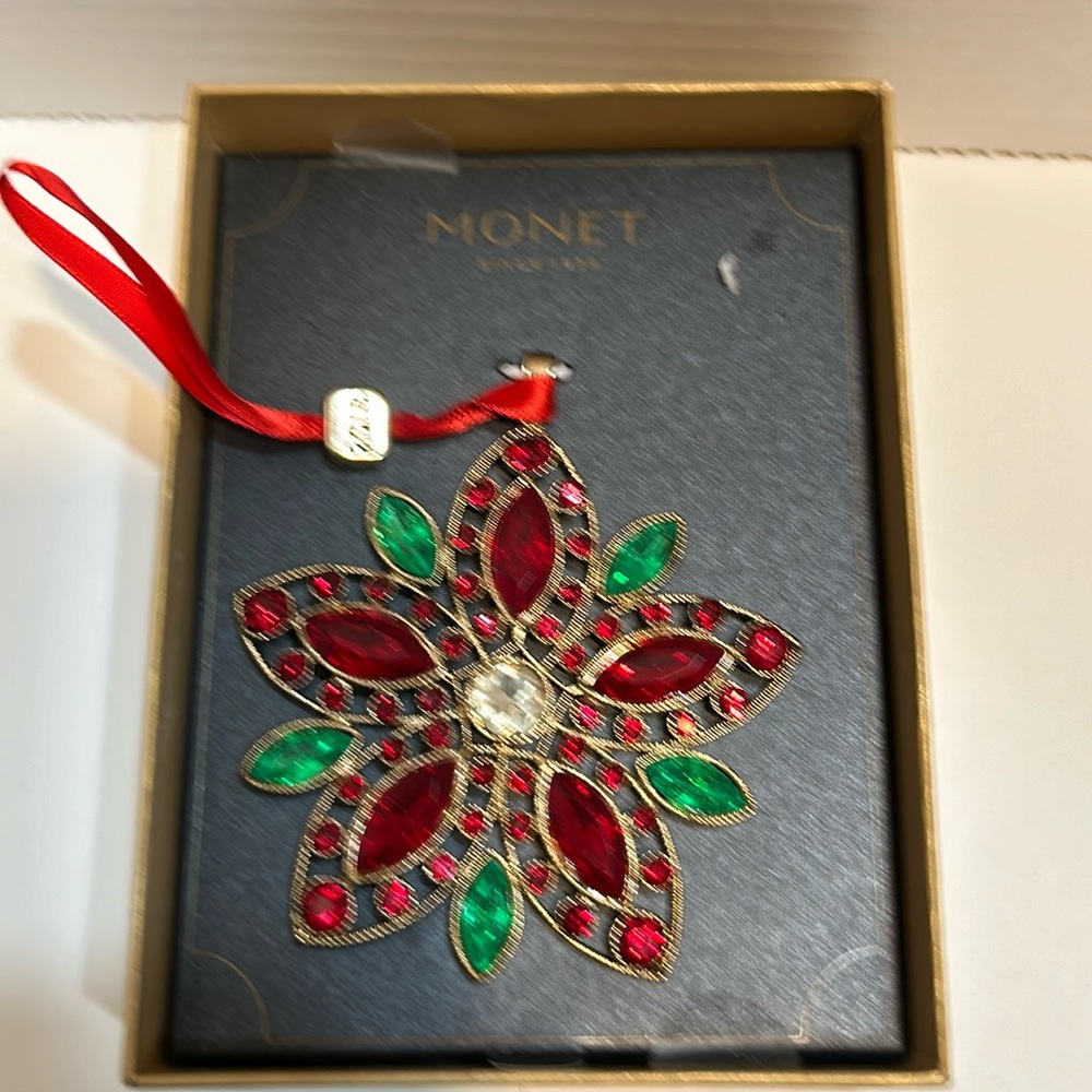 Beautiful Monet 2018 Christmas ornament